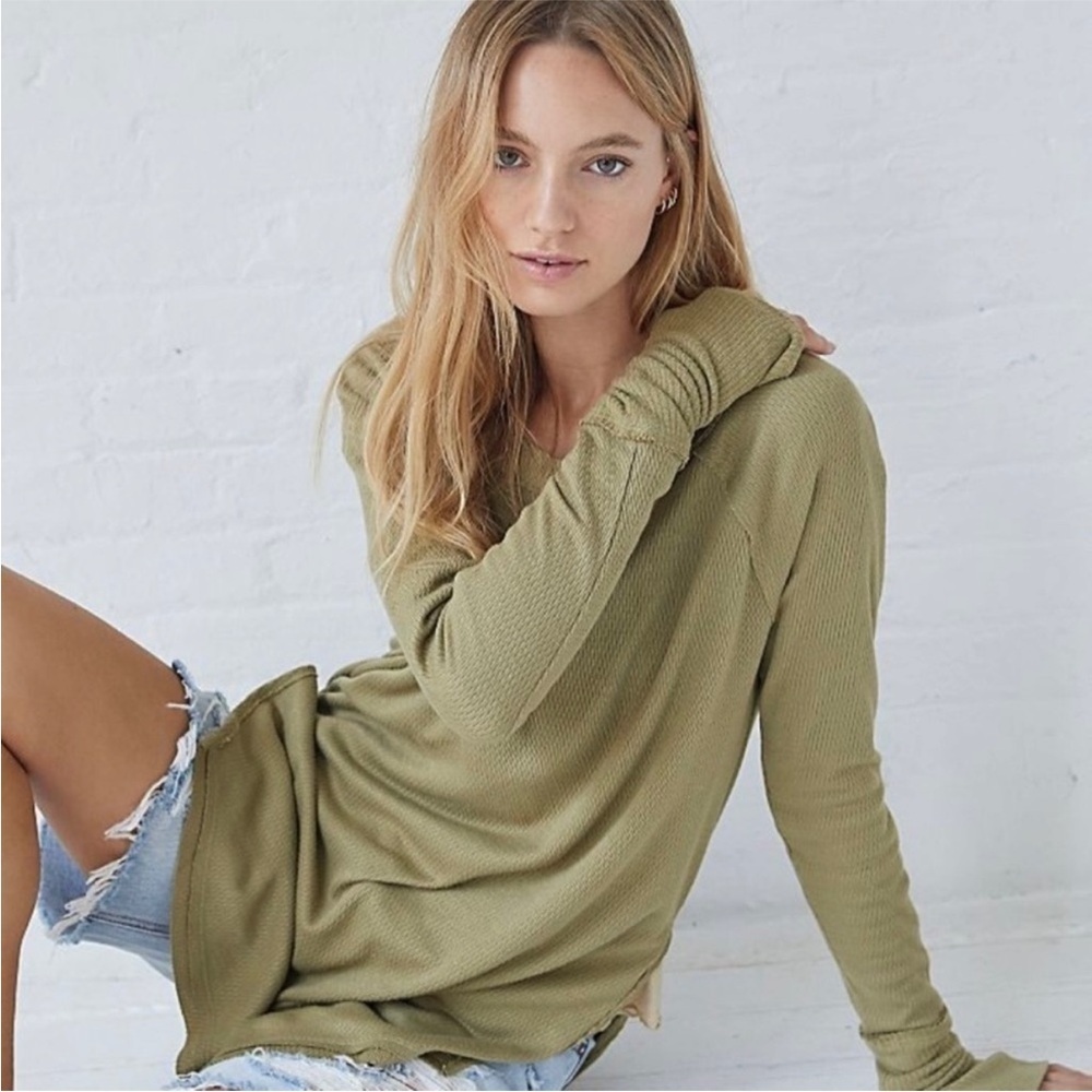 FREE PEOPLE Snowy Thermal Slouchy Long Sleeve Top - Picture 3 of 12